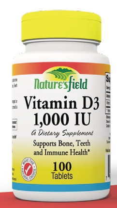 VITAMIN D3 1000MG (X100)TABLETS