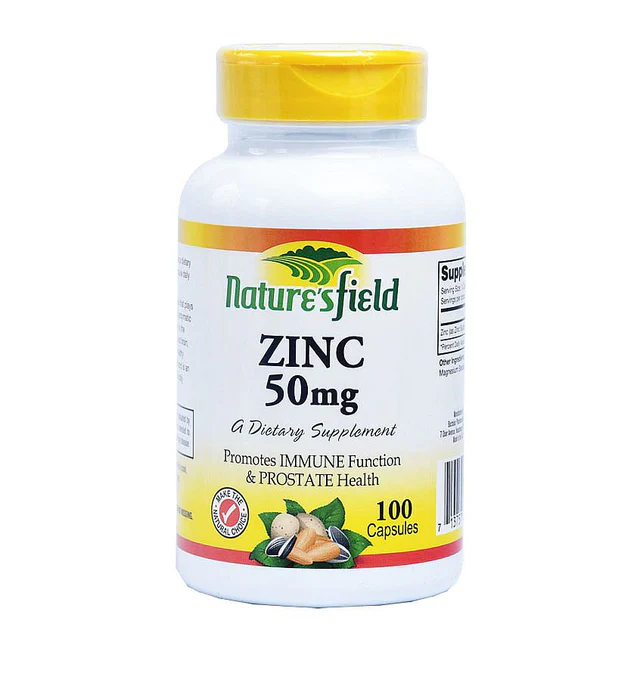 ZINC 50MG  (X100) TABLETS