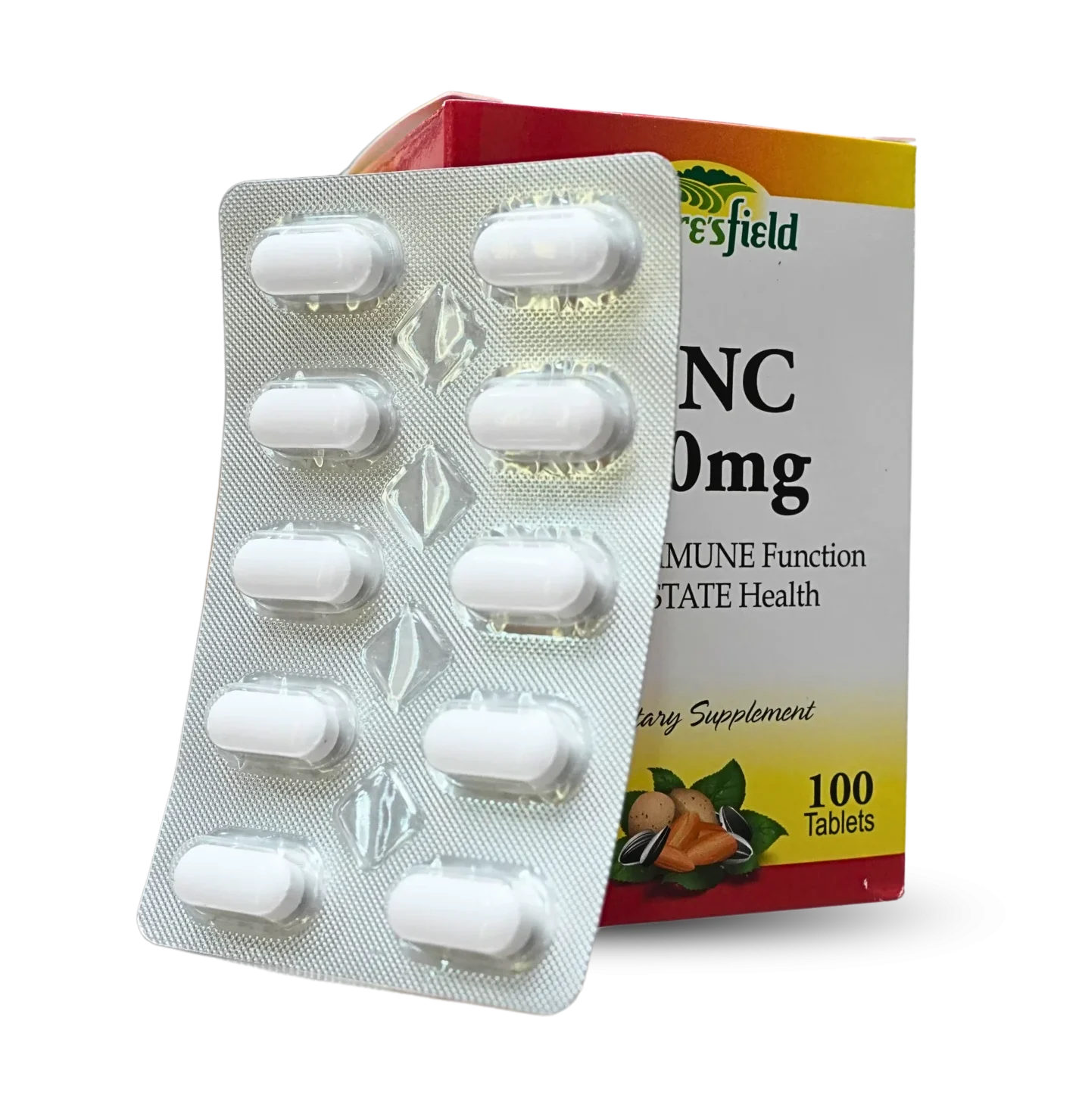 ZINC 100MG 10X10 TABLETS